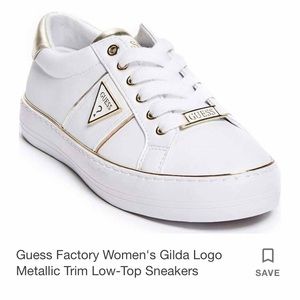 White guess sneakers